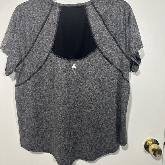 Tek Gear Black and White Raglan Short Sleeve Tee - Picture 2 of 3